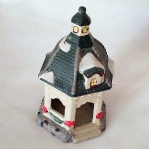 Victorian Christmas Village Town Square Gazebo Christmas Village Decor